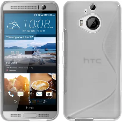 Produktbild von PhoneNatic Case kompatibel mit HTC One M9 Plus - clear Silikon Hülle S-Style + 2 Schutzfolien