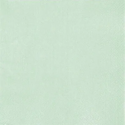 Produktbild von 20 kleine Cocktailservietten Pearl Effect mint 25x25cm