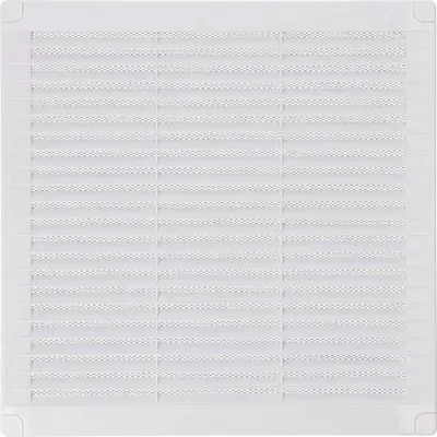 Imagen del producto de Rejilla de ventilación EDM 87706, color blanco, 25 x 25 x 0,7 cm, con mosquitera