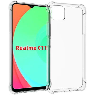 Obrázek produktu pro OPPO Realme C11 Pouzdro, Průhledné Měkké TPU Bumper, Nárazuvzdorné Ochranné Pouzdro pro OPPO Realme C11