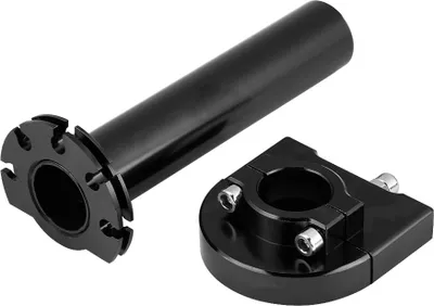 Zdjęcie produktu dla 7/8" 22 mm przepustnica kierownicy z uchwytem obrotowym do motocykla skutera dirt bike czarny