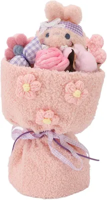 Productafbeelding van Knuffelboeket - Pluche cadeaus - Cadeau geven - Uniek ontwerp - 33 cm - Roze