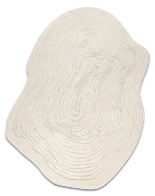 Produktbild von DUNE 8058 SHAPE Teppich creme – Baumringstumpf, Struktur, unregelmäßige Form beige 200x290 cm