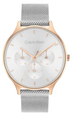 Produktbild von Calvin Klein Multi Zifferblatt Quarz Uhr für Damen Kollektion Timeless MESH MF m