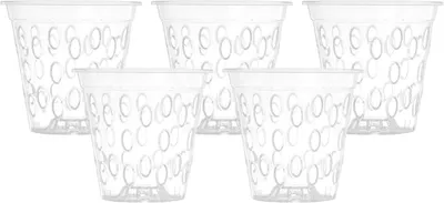 Produktbild von Mikroperforierter Orchideentopf aus transparentem Kunststoff - (Ø 14 cm, 5)
