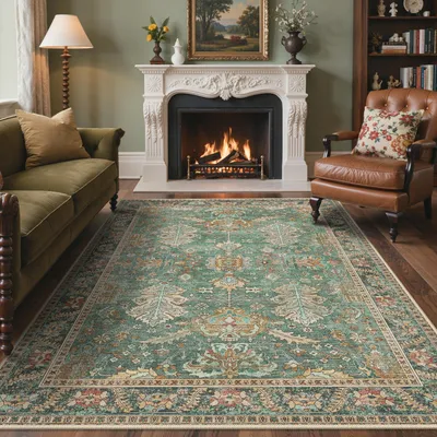 Productafbeelding van Vintage Perzisch tapijt, 160x230 cm - Luxe en machinewasbaar