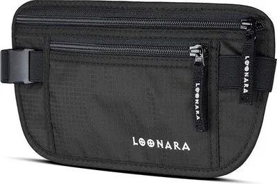 Obrázek produktu pro Peněženka na opasek, černá, ledvinka