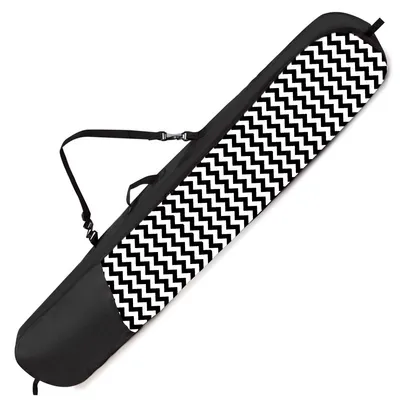 Zdjęcie produktu dla Torba na snowboard, 165 cm, ZIG ZAG, torba na deskę, torba na snowboard, z regulowanymi paskami do przenoszenia, torba transportowa, wodoodporna [051]