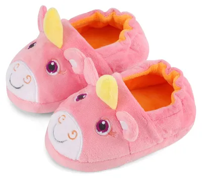 Immagine prodotto di LACOFIA: Ciabatte per bambini, pantofole per bambine, animali, bambini, inverno, peluche, casa