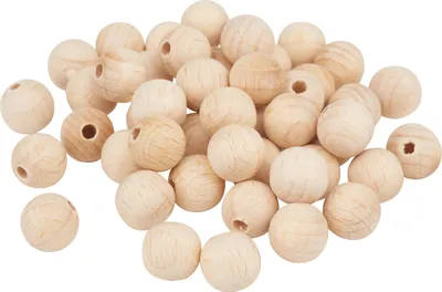 Produktbild von VBS Holzkugeln halbgebohrt "Ø 10 mm" 50 Stück
