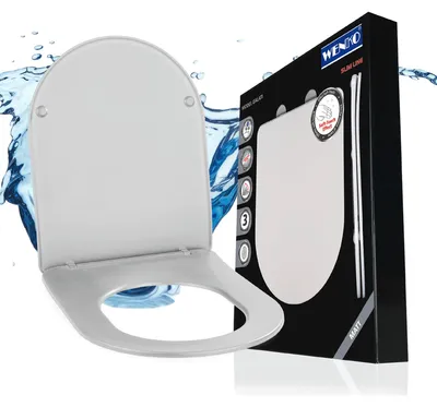 Obrázok produktu pre WENKO WC sedadlo Mod. Galati Biela matná, z duroplastu, soft-touch efekt