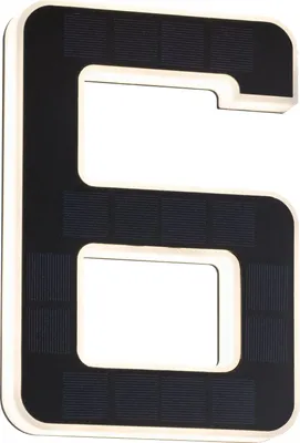 Produktbild von Paulmann Solar LED Hausnummernleuchte Nummer 6