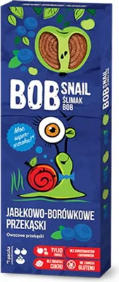 Image de Eco Snack Bob Snail Rolls Tranches de fruits pomme, myrtille (30g), 54651