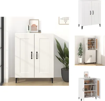 Obrázok produktu pre vidaXL Príborník biely 69,5x34x90 cm Materiál na báze dreva - Príborníky