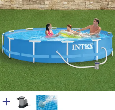 Zdjęcie produktu dla Intex 28212NP, 6503 l, Basen ramowy, Dziecko i dorosły, Niebieski, 25,2 kg