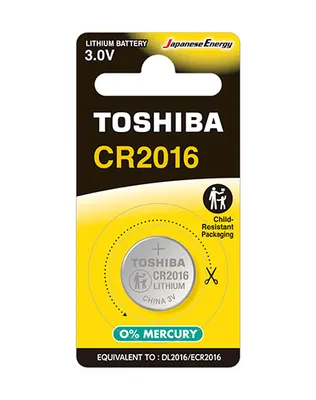 Obrázok produktu pre Knoflíkové batérie toshiba cr2016/ 3V