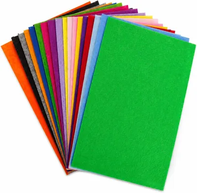 Image de Feutre polyester, épaisseur 2 mm, dimensions 20 x 30 cm, disponible en 20 couleurs, idéal pour les projets de bricolage