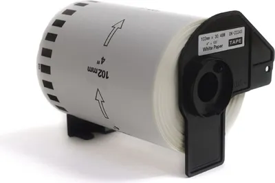 Zdjęcie produktu dla JetWorld Brother DK Czarny na Białym 102mm*30.48m DK22243 DK-22243 DK22.243