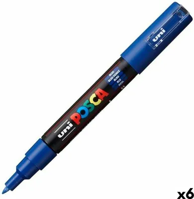 Image de Feutres POSCA PC-1M Bleu (6 pièces)