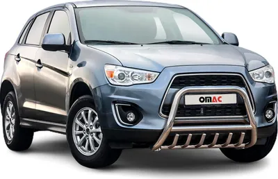 Immagine prodotto di Barra di protezione del paraurti anteriore per Mitsubishi ASX 2012-2017 con ABE acciaio argento