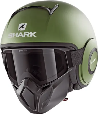 Image de Casque Shark Street-Drak Blank Mat Jet, vert, XS (53/54)
