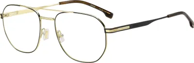 Zdjęcie produktu dla Hugo Boss BOSS 1892 Matowa czerń ze złotymi akcentami 56/19/145 Okulary męskie