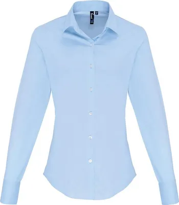 Produktbild von Premier - Hemd für Damen Langärmlig PC5697 (36 DE) (Blassblau)