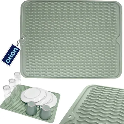 Produktbild von Orion Geschirrtrockner Matte 40x30cm grün Gummi Spülmatte rutschfest
