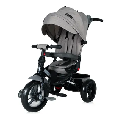 Produktbild von Lorelli Tricycle Jaguar 4 in 1 Schiebestange Sitz drehbar, verstellbar, Faltdach dunkelgrau