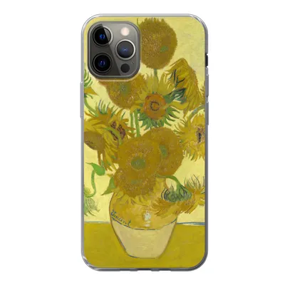 Produktbild von MuchoWow® Handyhülle Schutzhülle Hülle für iPhone 13 Pro Sonnenblumen - Vincent van Gogh Silikon Softcase Handy Hülle - Handy-Tasche