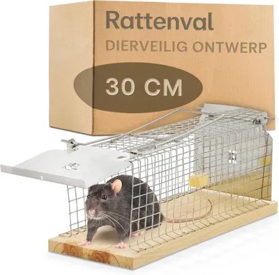 Produktbild von Famanu Lebendfalle für Ratten – Wiederverwendbar und Einsatzbereit – Geeignet für Ratten und Mäuse
