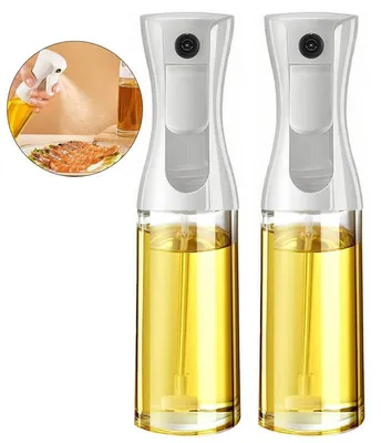 Produktbild von Ölsprüher 200ml 2er Set Küchen Sprayflasche feiner Nebel für Kochen Grill Airfryer Salat Dressing kontrollierte Dosierung