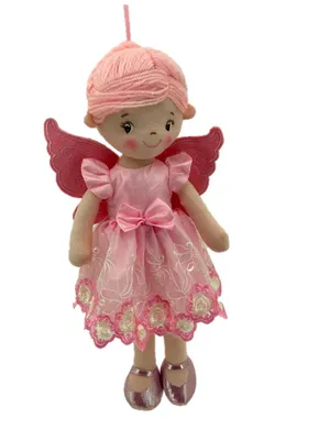 Produktbild von Sweety Toys 13296 Stoffpuppe Softpuppe Ballerina Fee Plüschtier Prinzessin 40 cm rosa
