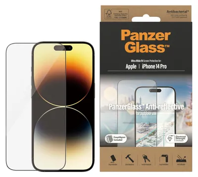 Image de PanzerGlass ® Anti-Reflective Screen Protector iPhone 14 Pro | Ultra-Wide Fit w. EasyAligner