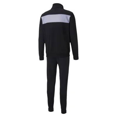 Produktbild von Puma Trainingsanzug Herren Techstripe Tricot Suit, Größe:S, Farbe:Schwarz