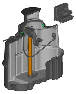 Produktbild von Regenwasser Schmaltank 3000 Liter AQUA-SLIM mit Haus-Set