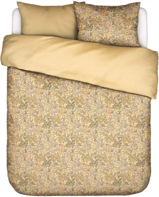 Produktbild von Essenza Satin-Bettwäsche-Garnitur Ophelia Farbe Sahara Sun Größe 155x220+80x80