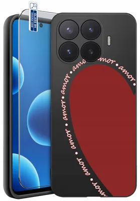 Productafbeelding van Beschermhoezen voor de Xiaomi 17T – Designs | Mat siliconen hoesje + 9H-glas