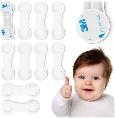 Zdjęcie produktu dla Zabezpieczenie otwierania szafek Ricokids 798300 10 szt białe