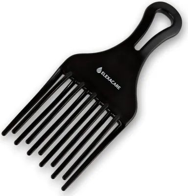 Produktbild von ELEXACARE Stylingkamm Afrokamm - Grobzinkiger Finger-Styler Kamm für Locken und lockige lange Haare