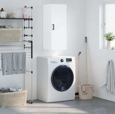 Produktbild von [Home] Wandschrank Weiß 34,5x34x90 cm , Neue Mode 2024 im häuslichen Leben