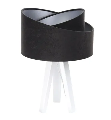 Zdjęcie produktu dla Lampa stołowa GEMSTONE czarna/srebrna/biała