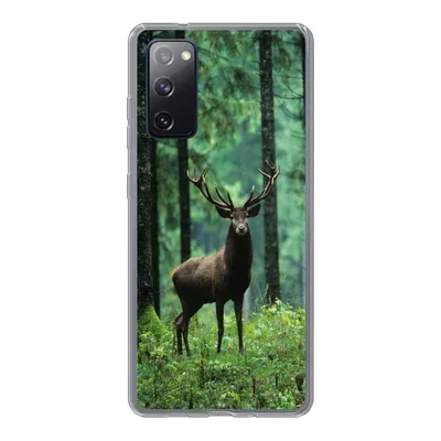 Produktbild von MuchoWow® Handyhülle Schutzhülle Hülle für Samsung Galaxy S20 FE Hirsche - Wald - Bäume - Tiere - Natur Silikon Softcase Handy Hülle - Abdeckung