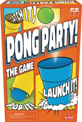 Produktbild von Goliath Pong Party, Gesellschaftsspiel für Kinder ab 8 Jahren, Partyspiel für 2 bis 4 Spieler