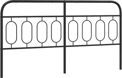 Produktbild von vidaXL Ersatz-Kopfteil Metall Schwarz 183 cm