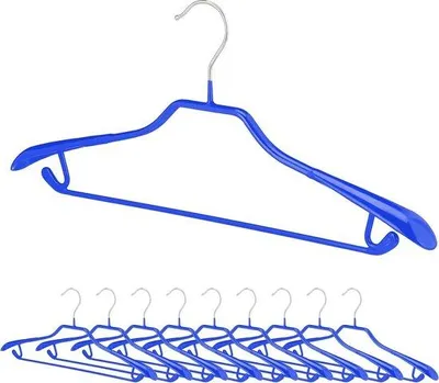 Produktbild von Famanu Kleiderbügel Set - 10 Stück mit Antirutsch und breiten Schultern 45 cm