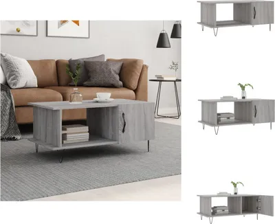 Obrázok produktu pre vidaXL Konferenčný stolík sivý Sonoma 90x50x40 cm materiál na báze dreva - Konferenčné stolíky