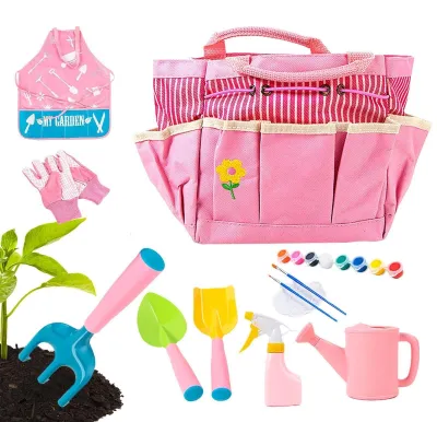 Produktbild von Ergonomisches Gartengerät-Set für Kinder, bestehend aus Gießkanne und Handschuhen