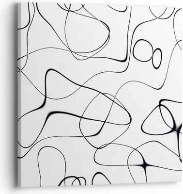 Produktbild von Bild auf Leinwand - Leinwandbild - Einteilig - Linie nichts Muster - 40x40cm - Wand Bild - Wanddeko - Wandbilder - Leinwanddruck - Bilder - Wanddekoration - Leinwand bilder - Wandbild - AC40x40-5054