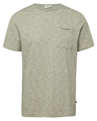 Produktbild von s.Oliver T-Shirt Regular Fit Crew Neck Grün S aus Baumwolljersey mit Brusttasche